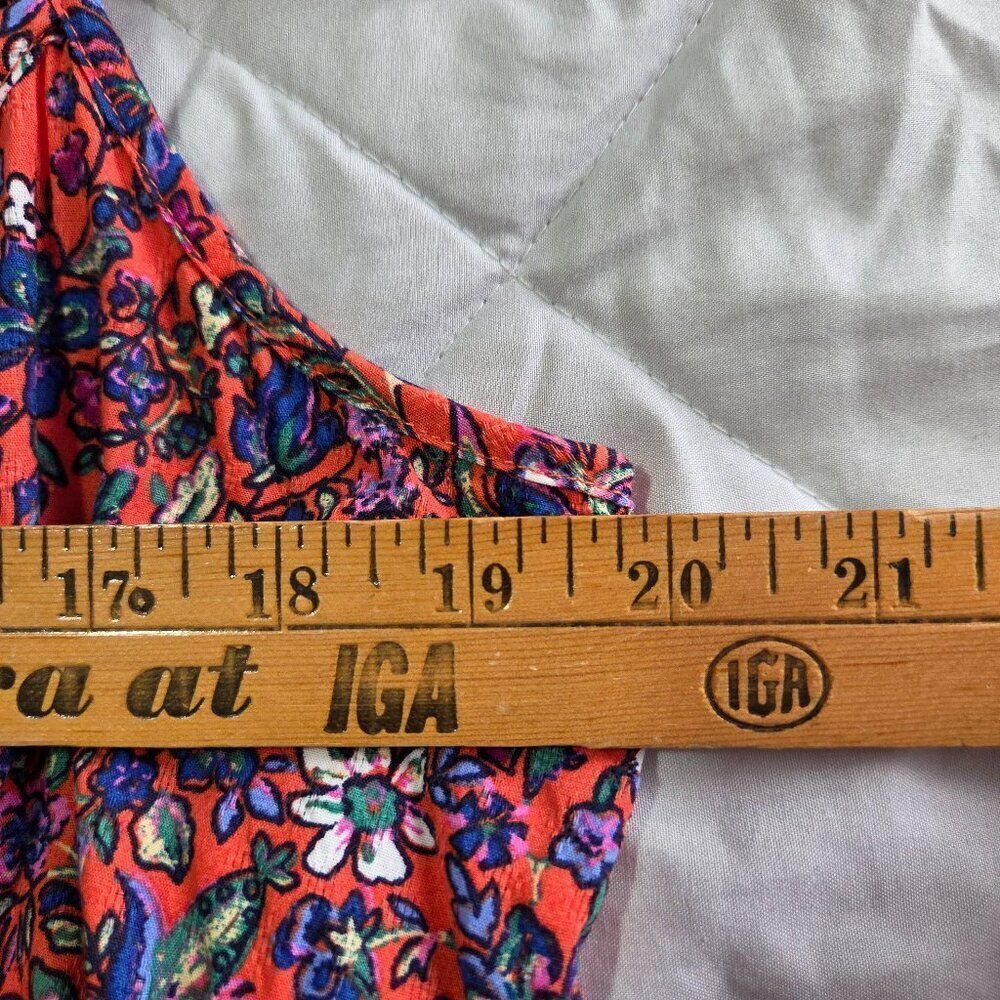 NWOT UNIVERSAL THREAD BOHO FLORAL SURPLICE V NECK TANK MAXI TIERED DRESS SZ M - Picture 14 of 15